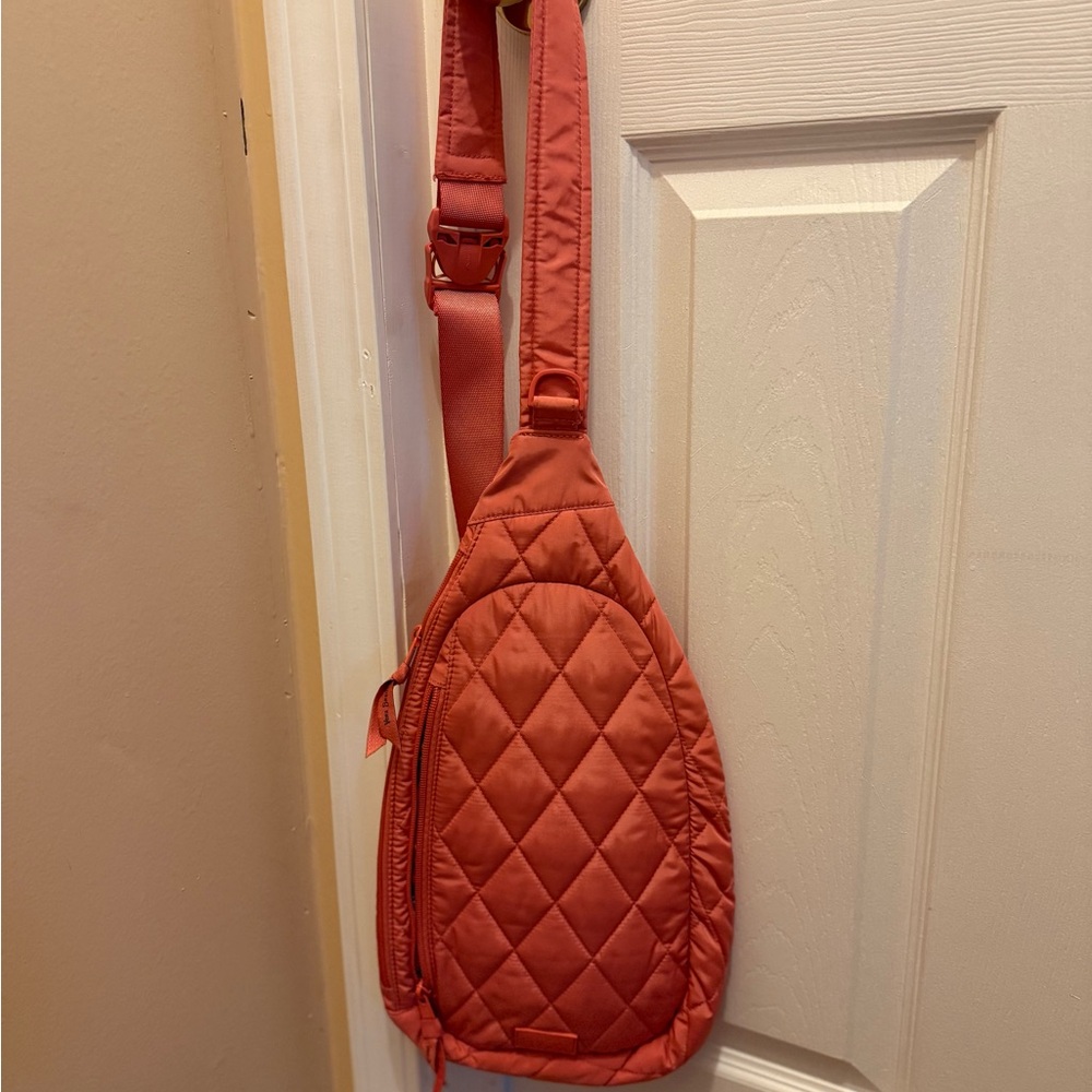Quilted Red Sling Bag